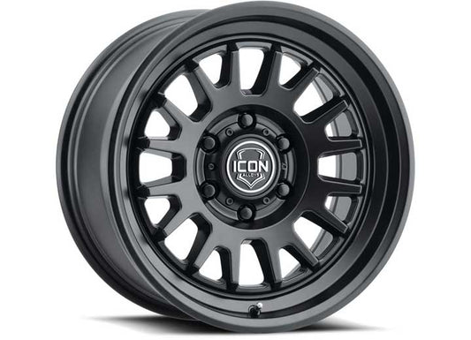 ICON ALLOYS ANZA SATIN BLACK - 17 X 8.5 / 5 X 5 / -6MM / 4.5IN BS