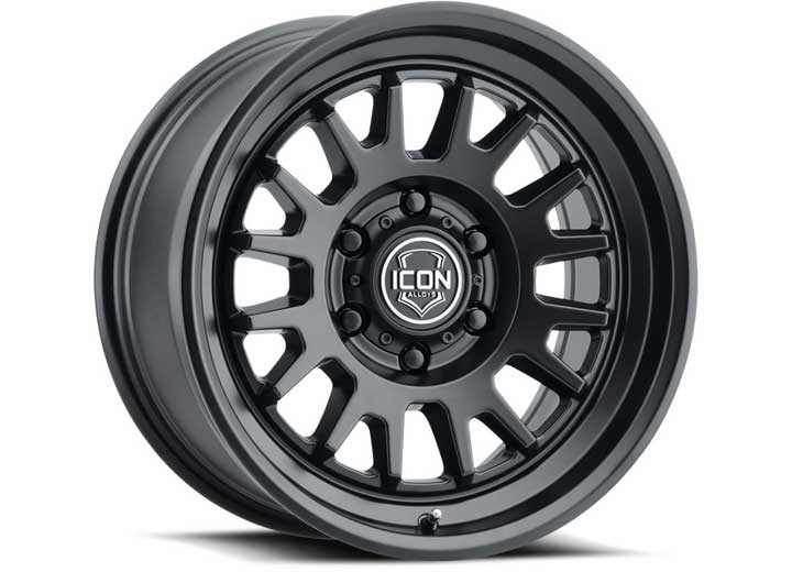 Icon Vehicle Dynamics - ICON ALLOYS Anza Satin Black 17x8.5 Wheel - 6x5.5 Bolt Pattern, 0mm Offset, 4.75in Backspace