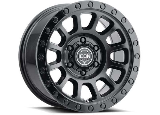 ICON ALLOYS HULSE DUAL BLACK - 17 X 8.5 / 5 X 5 / -6MM / 4.5IN BS