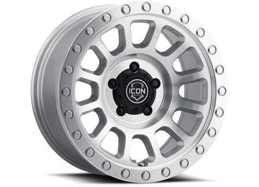 ICON ALLOYS HULSE Silver Machined Wheel - 17 x 8.5 / 5 x 5 / -6mm Offset