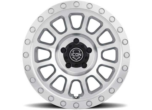 ICON ALLOYS HULSE Silver Machined Wheel - 17 x 8.5 / 5 x 5 / -6mm Offset