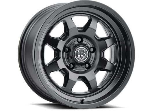 ICON ALLOYS NUEVO SATIN BLACK - 17 X 8.5 / 6 X 5.5 Wheels