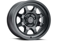 ICON ALLOYS NUEVO Satin Black 17X8.5 5X5 -6mm Offset 4.5in Backspace