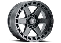 ICON ALLOYS RAIDER SAT BLK-17 X 8.5/6 X 5.5/0 MM/4.75IN BS
