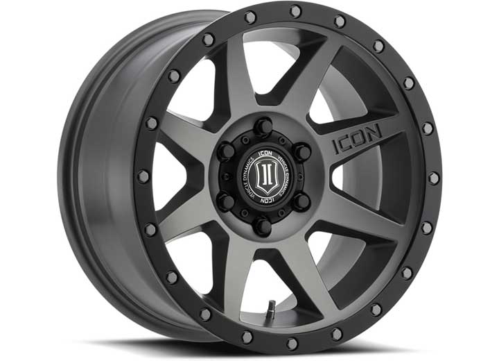 ICON ALLOYS Rebound 17x8.5 Titanium Wheel 5x5 Bolt Pattern