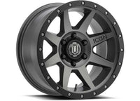 ICON ALLOYS Rebound 17x8.5 Titanium Wheels 6x5.5 Bolt Pattern