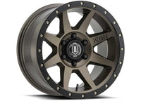 ICON Alloys Rebound Bronze - 18x9 Rim Size, 6x5.5 Bolt Pattern, 0mm Offset, 5in Backspacing