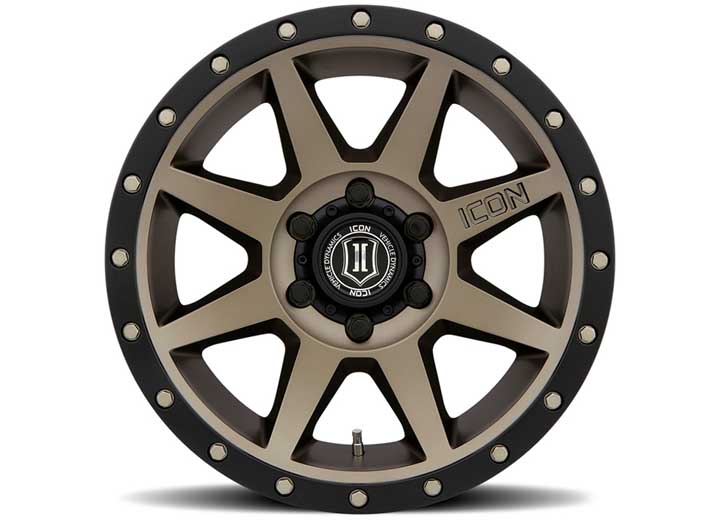 ICON Alloys Rebound Bronze - 18x9 Rim Size, 6x5.5 Bolt Pattern, 0mm Offset, 5in Backspacing