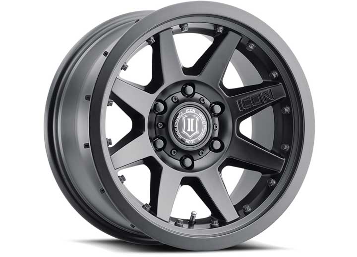 Icon Alloys Rebound Pro 17x8.5 Satin Black Wheel Bolt Pattern: 5x5 (127mm)