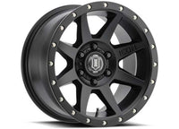 Icon Vehicle Dynamics - ICON ALLOYS REBOUND SAT BLK - 17 X 8.5/6 X 5.5/25MM/5.75IN BS