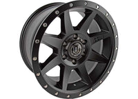 ICON Alloys Rebound Satin Black 18x9 Wheel - 6x5.5" Bolt Pattern, 0mm Offset, 5" Backspacing
