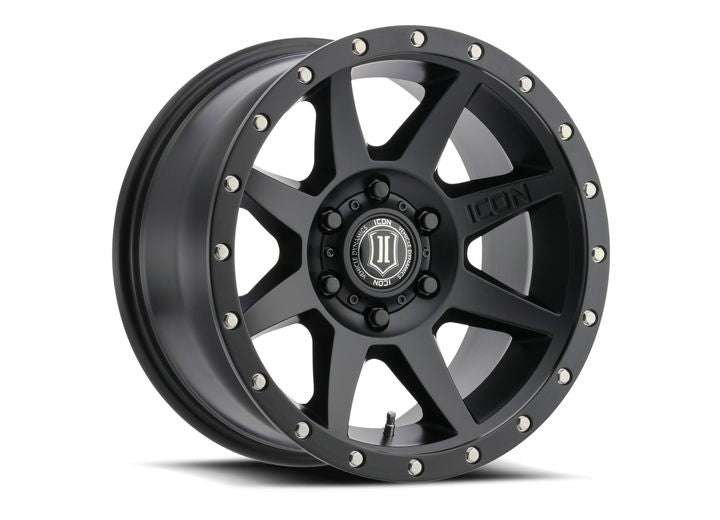 ICON Alloys Rebound Satin Black 20x9 Wheel - 6x5.5 Bolt Pattern, 0mm Offset, 5" Backspacing