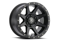 ICON Alloys Rebound Satin Black 20x9 Wheel - 6x5.5 Bolt Pattern, 0mm Offset, 5" Backspacing