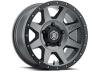 ICON ALLOYS REBOUND TITANIUM 18x9 Wheels - 5x150 Bolt Pattern (Matte Titanium Finish)