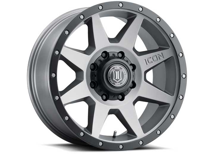 Icon Vehicle Dynamics - ICON ALLOYS REBOUND TITANIUM - 20 X 9 / 8 x 180 / 12MM / 5.5IN BS