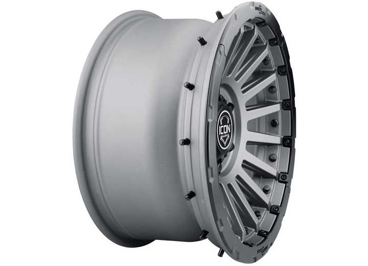 ICON Alloys Recon Pro Charcoal Black Ring 17x8.5 6x5.5 25mm Offset 5.75in Backspace