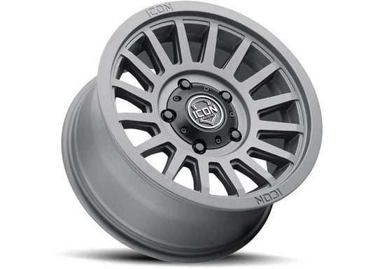 ICON Alloys Recon SLX Charcoal Wheel - 18 x 9 Size, 6 x 5.5 Bolt Pattern, 0mm Offset, 5" Backspacing