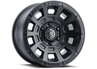 ICON Alloys Thrust Satin Black 17x8.5 Wheel 6x135 for Trucks