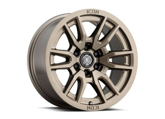 ICON Alloys Vector 6 Bronze 17x8.5 Wheel 6x5.5 Bolt Pattern 0mm Offset