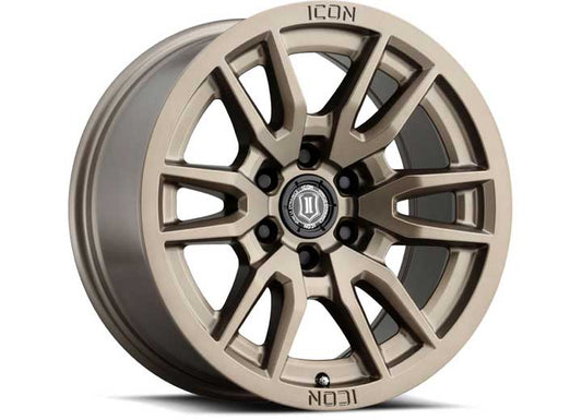 ICON Alloys Vector 6 Bronze 17x8.5 Wheel 6x5.5 Bolt Pattern 0mm Offset