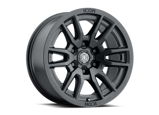 ICON ALLOYS VECTOR 6 SAT BLK Wheels - 17x8.5 - 6x5.5 - 0mm Offset