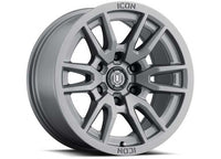 Icon Vehicle Dynamics - ICON ALLOYS Vector 6 Titanium 17x8.5 Wheel 6x5.5 Bolt Pattern 0mm Offset 4.75" Backspace