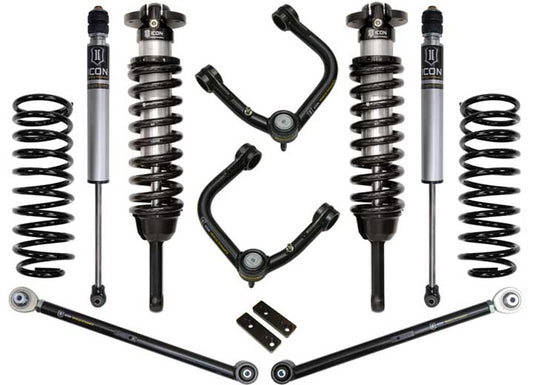 Icon Vehicle Dynamics - Icon Vehicle Dynamics 03 - 09 Toyota 4Runner 0 - 3.5" Stage 3 Suspension System with Tubular UCA