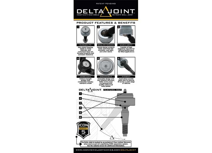 Icon Vehicle Dynamics 05-UP Tacoma Tubular UCA DJ Kit - Superior Off-Road Performance & Improved Suspension Articulation