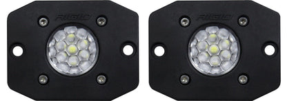 RIGID Industries - Ignite Back - Up Kit, Diffused Lens, Flush Mount, Black Housing, Pair