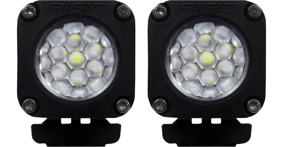RIGID Industries - Ignite Back - Up Kit, Diffused Lens, Surface Mount, Black Housing, Pair