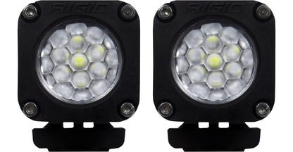 RIGID Industries - Ignite Back - Up Kit, Diffused Lens, Surface Mount, Black Housing, Pair