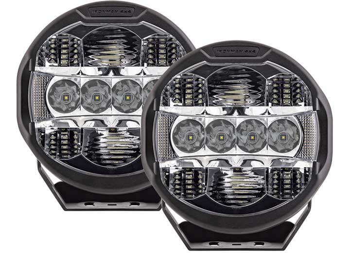 9-Inch Driving Lights with Versatile Combo Beam Feature Ironman 4x4