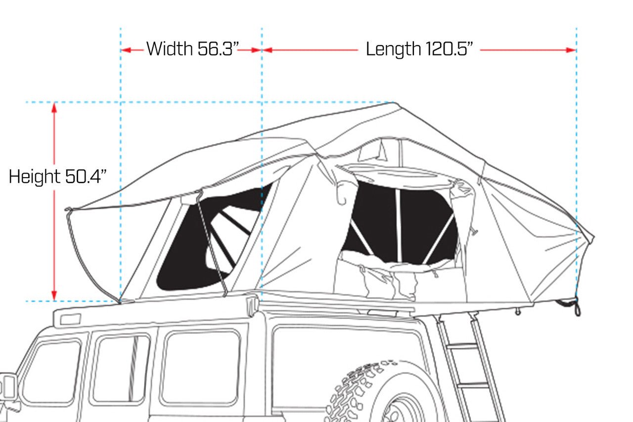 Ironman 4x4 - Ironman 4x4 Cross 1200 Rooftop Tent