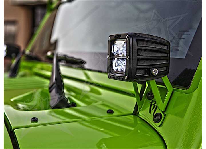 Rigid Industries - JK A - Pillar Windshield Mount Kit for Enhanced Visibility and Secure Device Installation