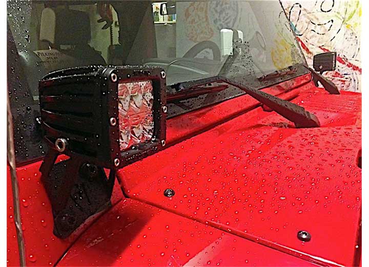 Rigid Industries - JK A - Pillar Windshield Mount Kit for Enhanced Visibility and Secure Device Installation