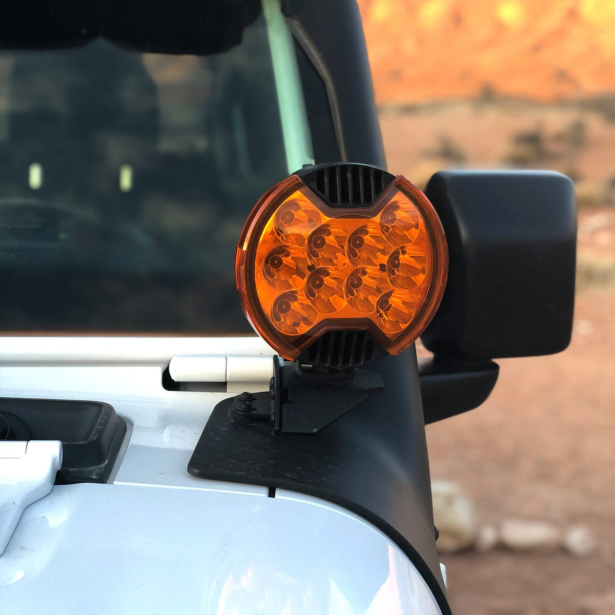 KC HiLiTES - KC Amber Shield for 6" SlimLite LED lights EA