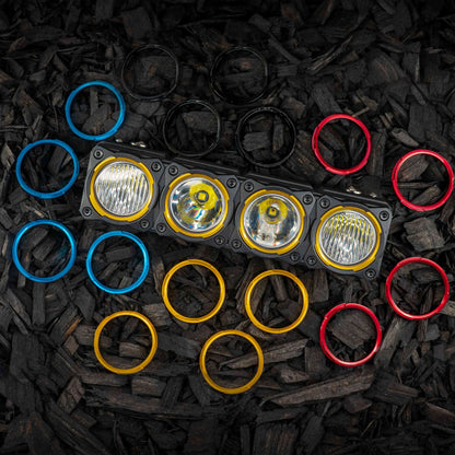 KC HiLiTES - KC Bezel Ring KC FLEX ERA BAR Black 4PC