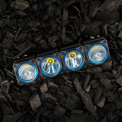 KC HiLiTES - KC Bezel Ring KC FLEX ERA BAR Blue 4PC