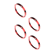 KC HiLiTES -KC Bezel Ring KC FLEX ERA BAR Red 4PC