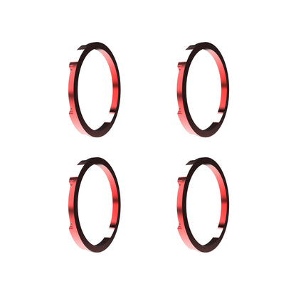 KC HiLiTES -KC Bezel Ring KC FLEX ERA BAR Red 4PC