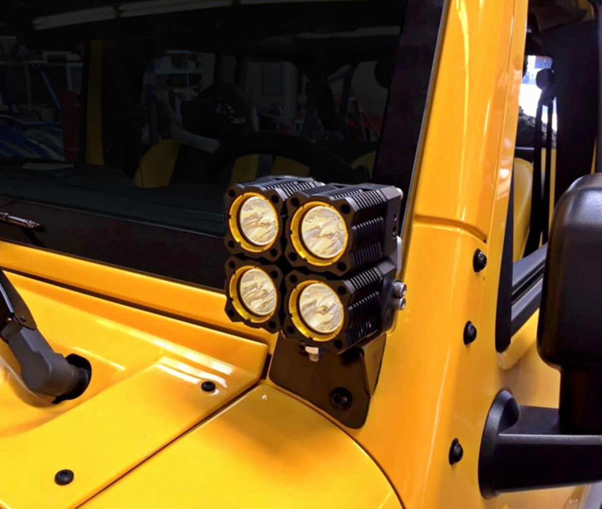 KC HiLiTES - KC Bracket Mount Set Pillar 2007 - 2018 Jeep Wrangler JK