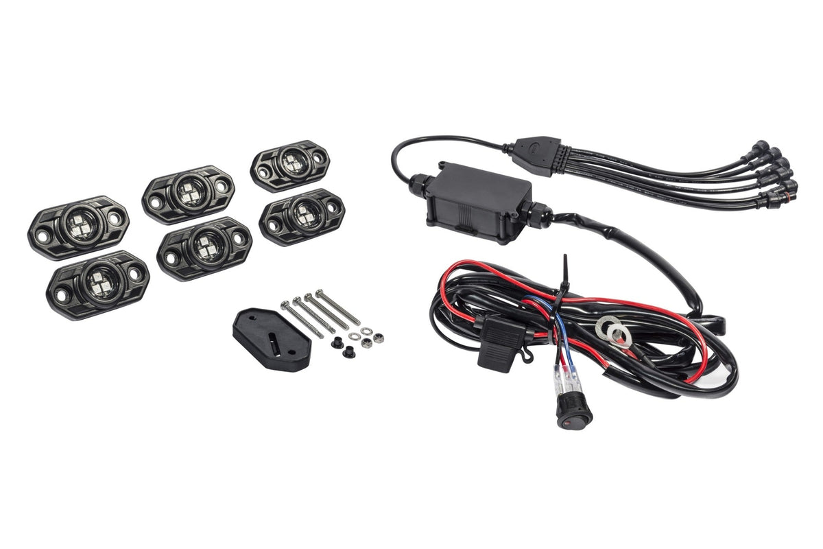 KC HiLiTES - KC C - Series RGB LED Multi - Use Flood 6 - Light System Universal