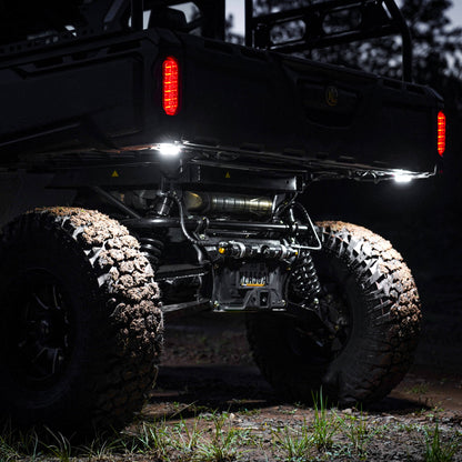KC HiLiTES - KC Cyclone V2 LED Rock Light - 6 - Light System - Clear - 5W Flood Beam
