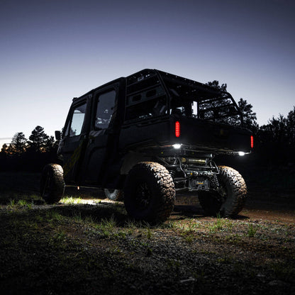 KC HiLiTES - KC Cyclone V2 LED Rock Light - 6 - Light System - Clear - 5W Flood Beam