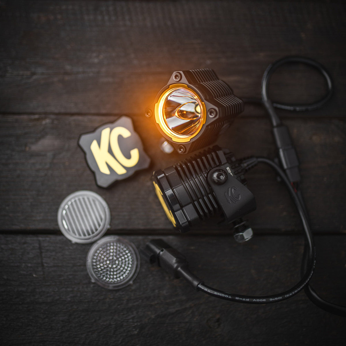 KC HiLiTES - KC FLEX ERA 1 LED 2 - Light Master Kit with Spread Beam Pattern