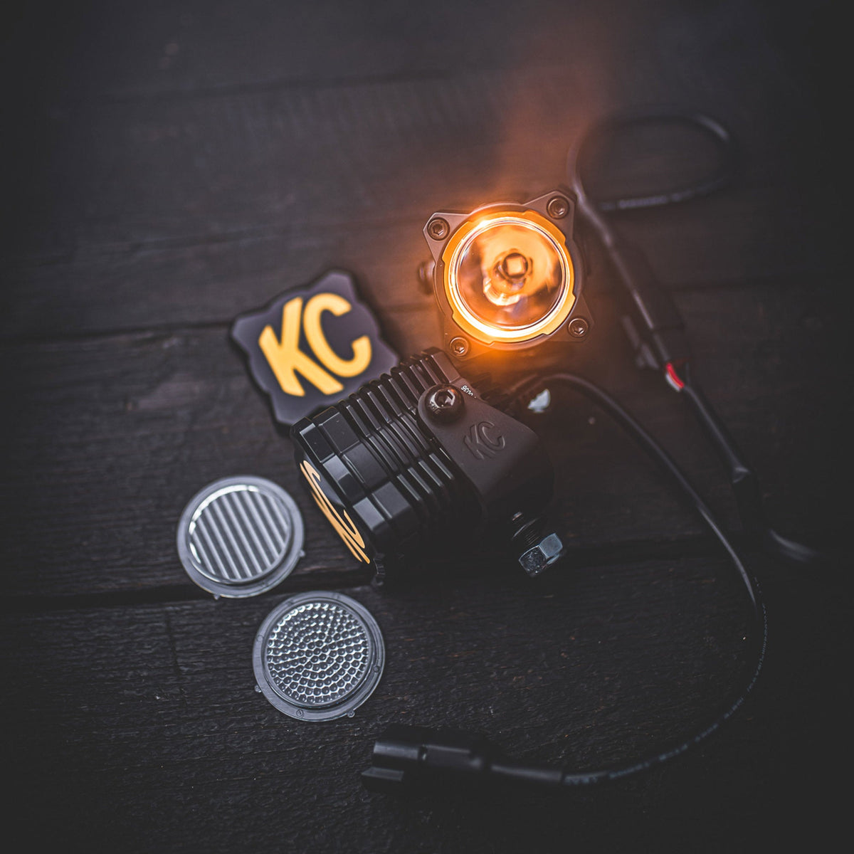 KC HiLiTES - KC FLEX ERA 1 LED 2 - Light Master Kit with Spread Beam Pattern