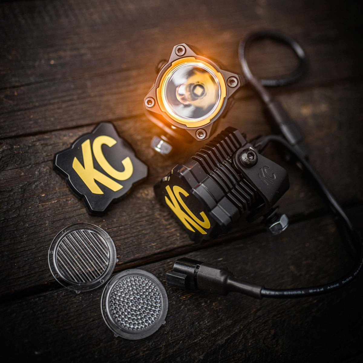 KC HiLiTES - KC FLEX ERA 1 LED 2 - Light Master Kit with Spread Beam Pattern