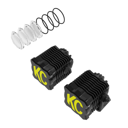 KC HiLiTES - KC FLEX ERA 1 LED 2 - Light Master Kit with Wiring Harness and Spread Beam Pattern