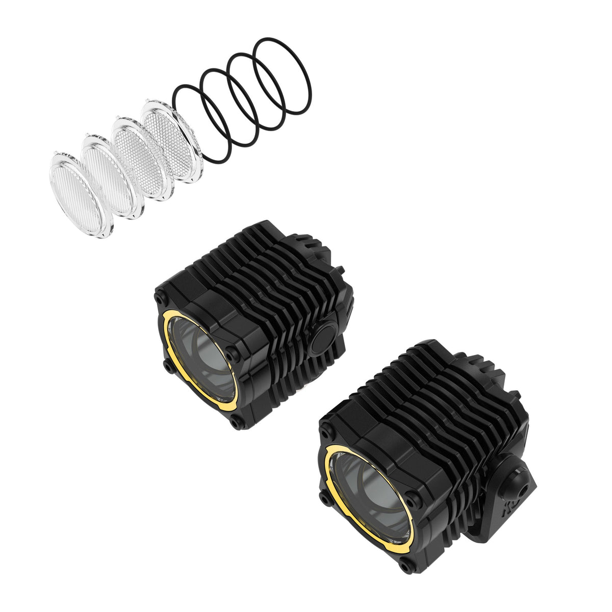 KC HiLiTES - KC FLEX ERA 1 LED 2 - Light Master Kit with Wiring Harness and Spread Beam Pattern