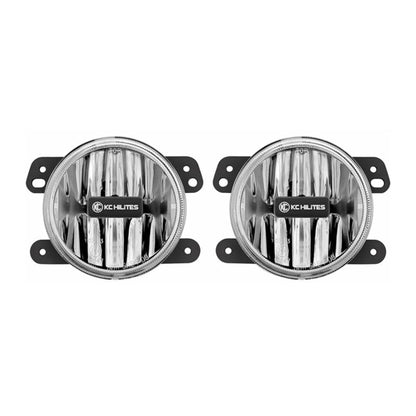 KC HiLiTES - KC G4 Gravity LED 4in SAE ECE 2 - Light System 2010 - 2024 Jeep JK JL JT